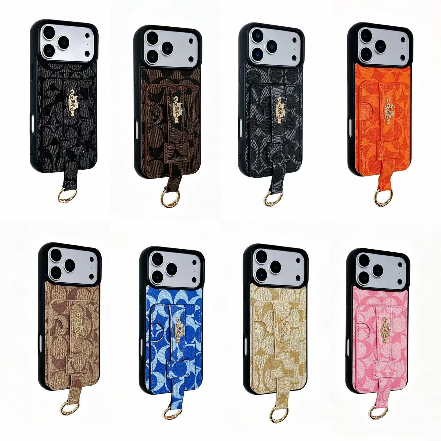Luxury Case with Card Holder For iPhone 13-17