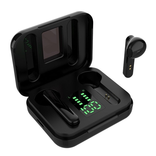 Bluetooth True Wireless Earphones 5.0 TWS Waterproof Mini Sound Sport - theroxymob
