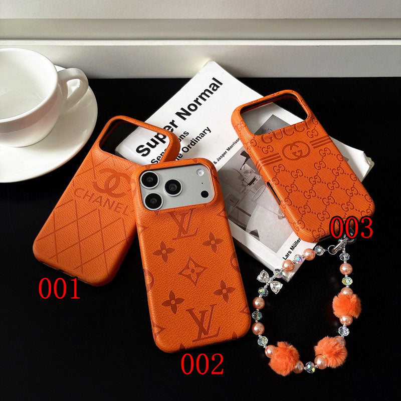 Luxury Quilted Leather Case for iPhone 12-17