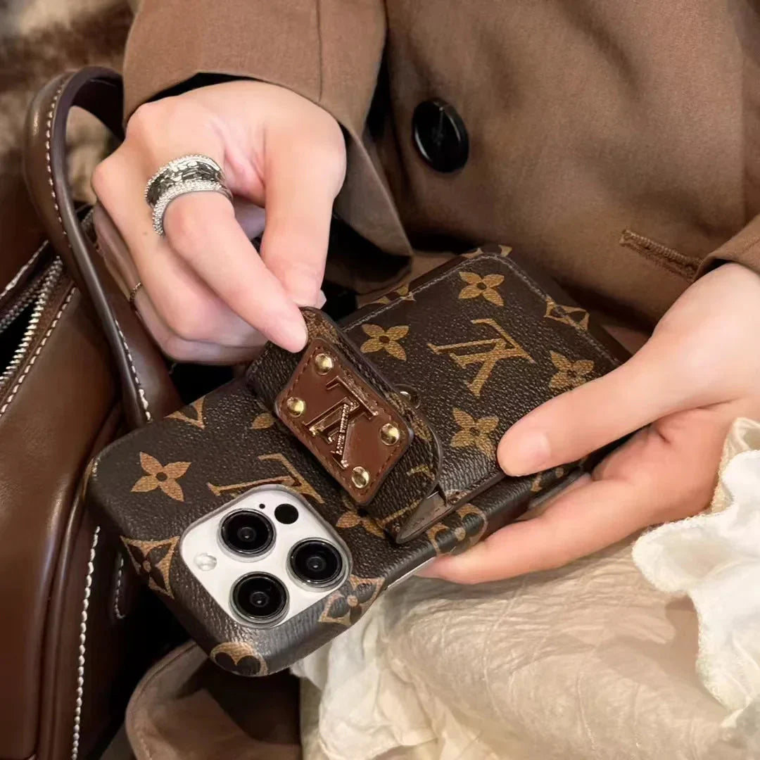 Monogram Canvas Back Card Holder Classic Ophidia Leather iPhone Case Roxy New 2