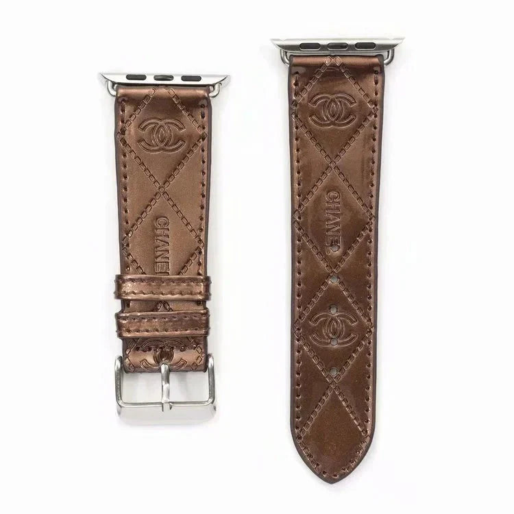 GLOSSY LEATHER APPLE WATCH BAND Roxy New