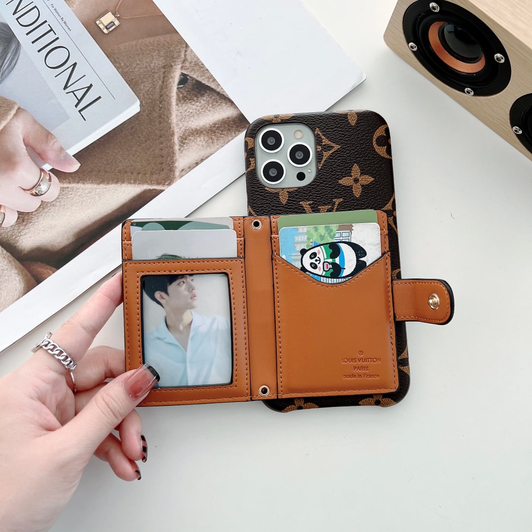 EMBROIDERED WALLET CARD HOLDER PHONE CASE Roxy New 2