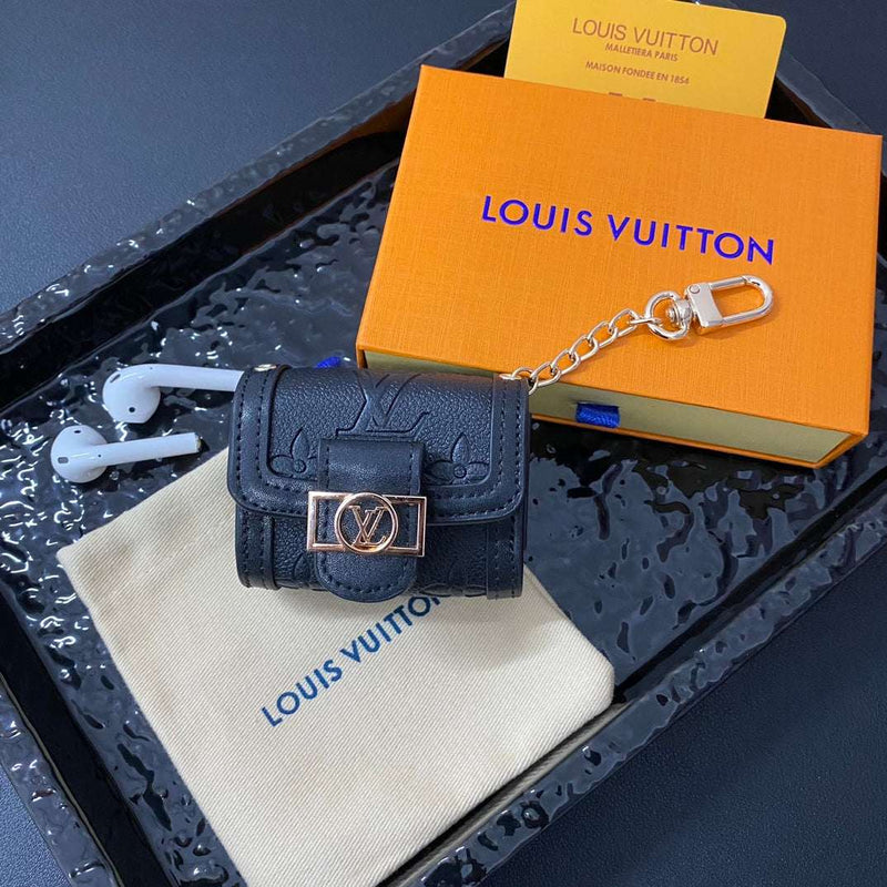 Refined Leather Monogram AirPods Cases