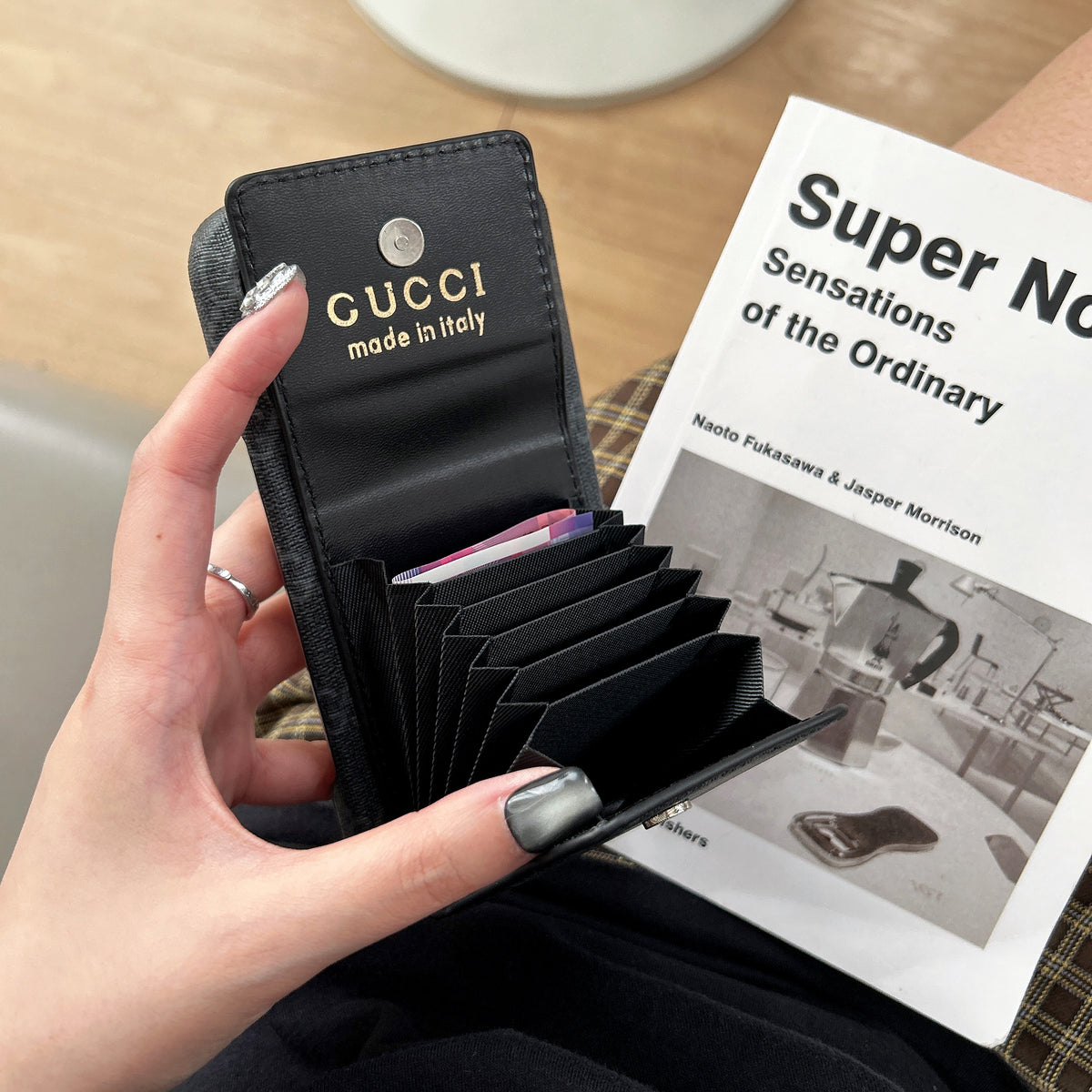 Stylish GG iPhone Case with Card Holder for iPhone 12-18 Pro & Pro Max