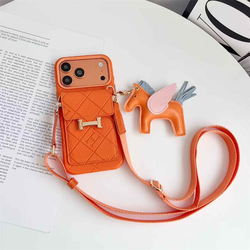 Luxury Crossbody Mini Bag Case with Charms - iPhone 12-18 Pro & Pro Max