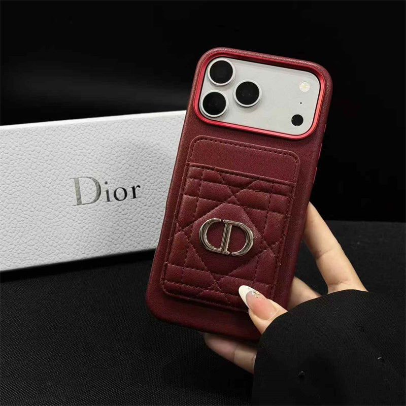 Quilted Dior Luxury Case - iPhone 16-18 Pro & Pro Max