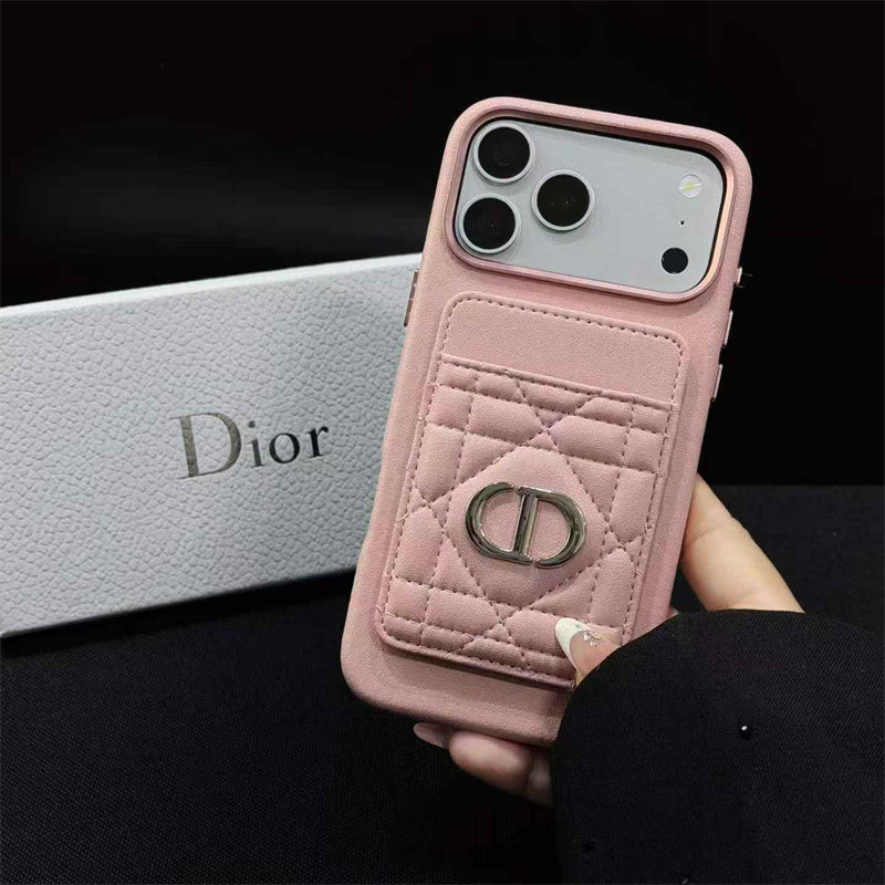 Quilted Dior Luxury Case - iPhone 16-18 Pro & Pro Max