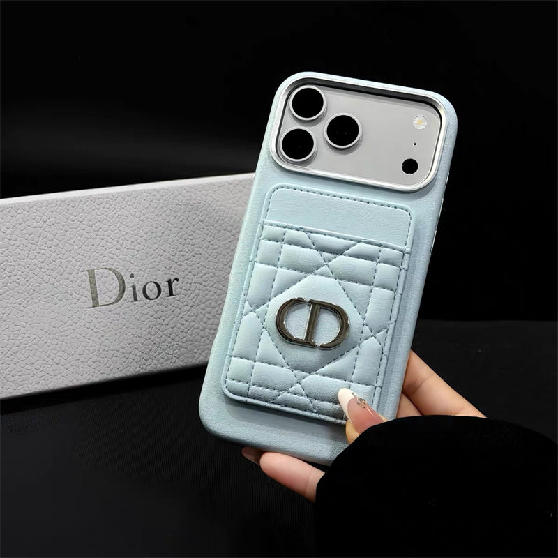 Quilted Dior Luxury Case - iPhone 16-18 Pro & Pro Max