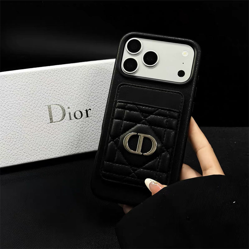 Quilted Dior Luxury Case - iPhone 16-18 Pro & Pro Max