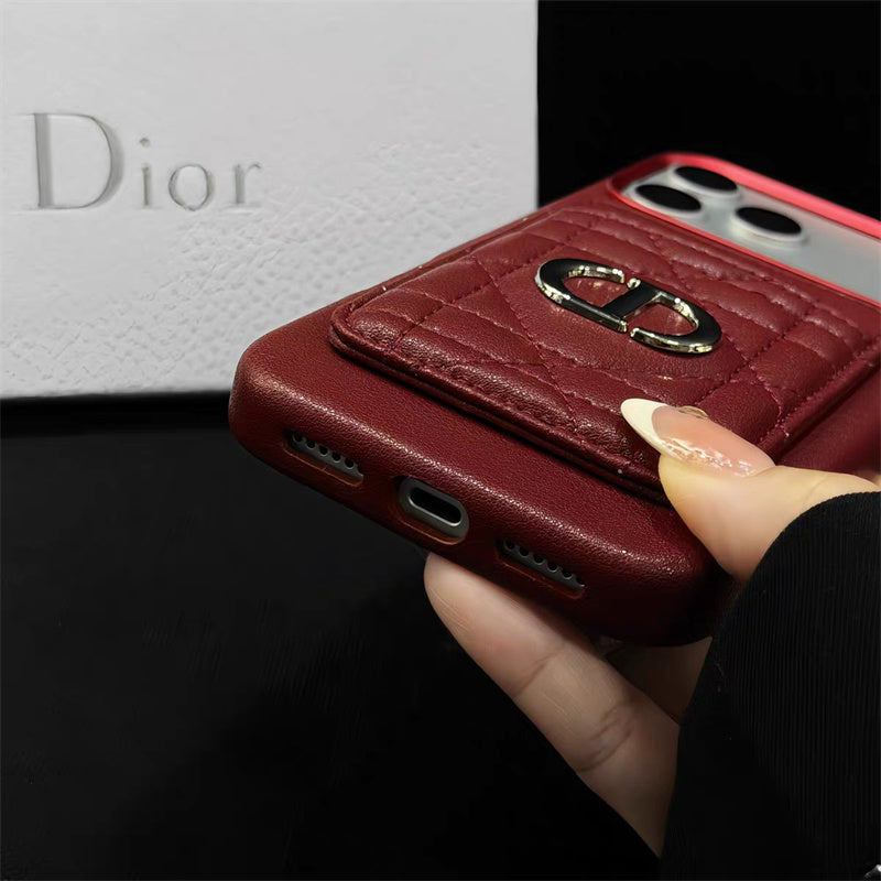 Quilted Dior Luxury Case - iPhone 16-18 Pro & Pro Max