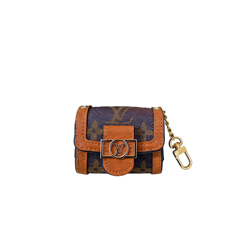 Refined Leather Monogram AirPods Cases