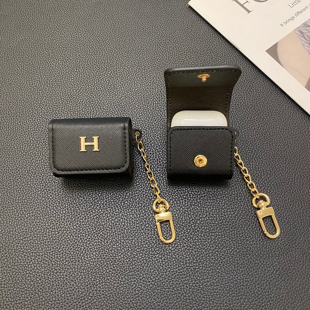 Luxury Hermes Leather AirPods Protective Case