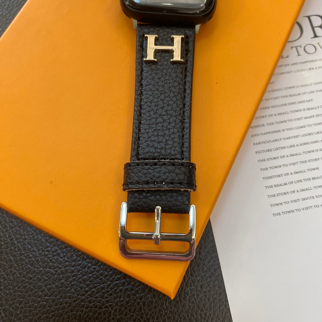Genuine Pattern Leather Apple Watch Strap Roxy New