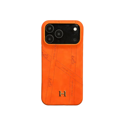 Hermes Luxury Leather Case For iPhone 12-17