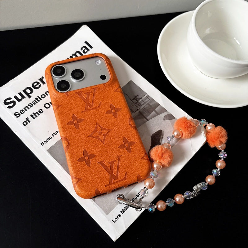 Luxury Quilted Leather Case for iPhone 12-17