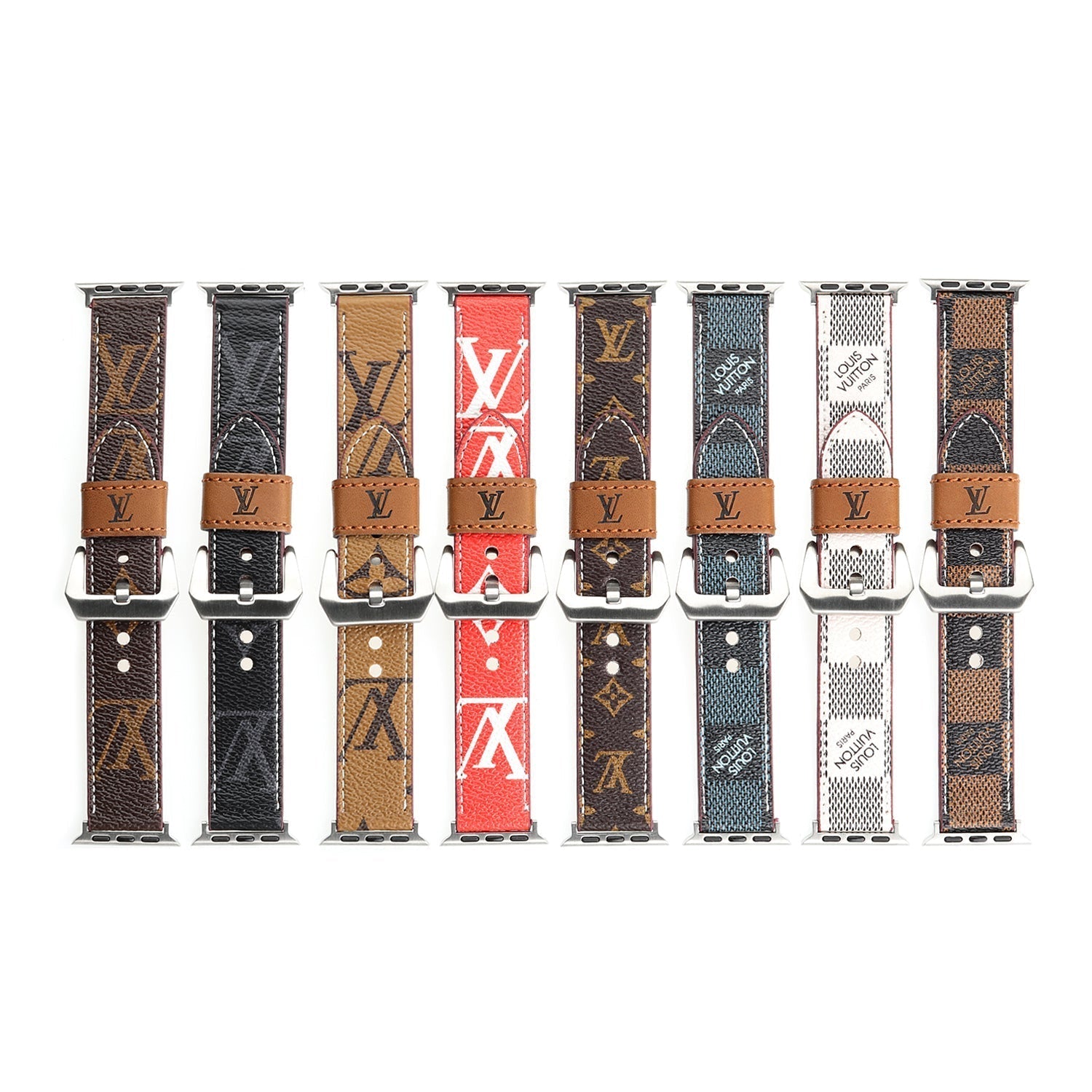 LEATHER CANVAS LUXURY APPLE WATCH STRAP Roxy New 2