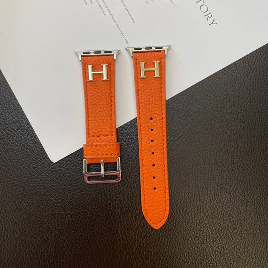 Genuine Pattern Leather Apple Watch Strap Roxy New
