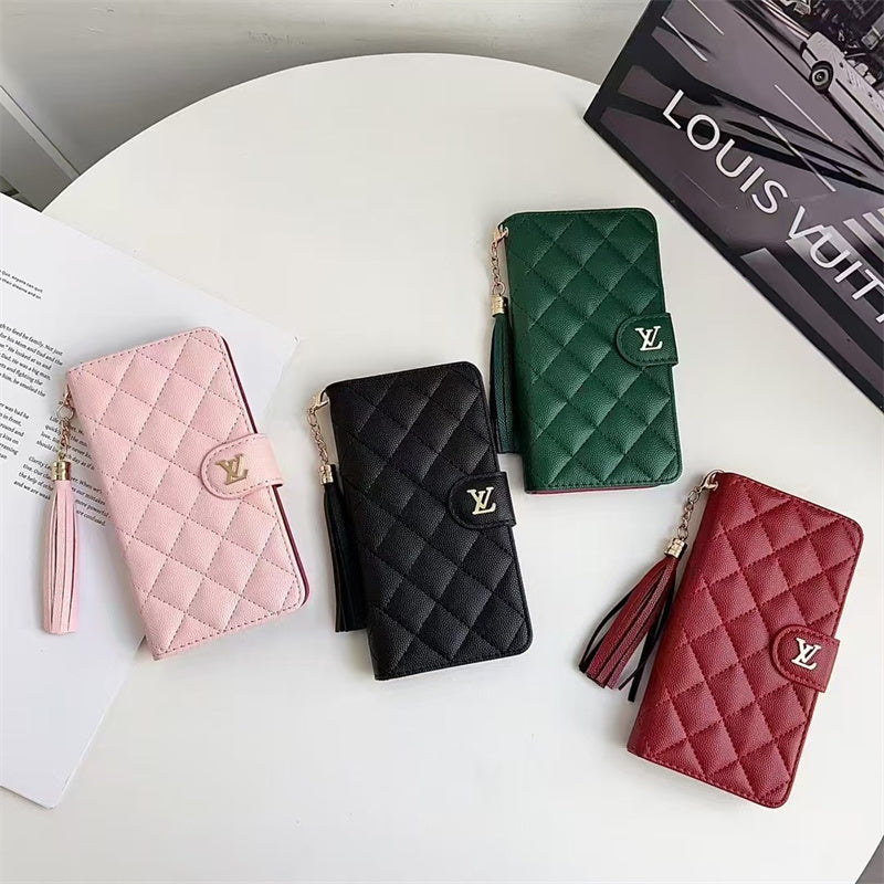 Premium Louis Vuitton Leather Wallet Leather Crossbody Bag Apple iPhone Case