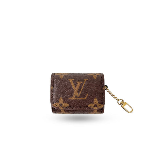 Classic Leather Monogram AirPods Cases Big Printing