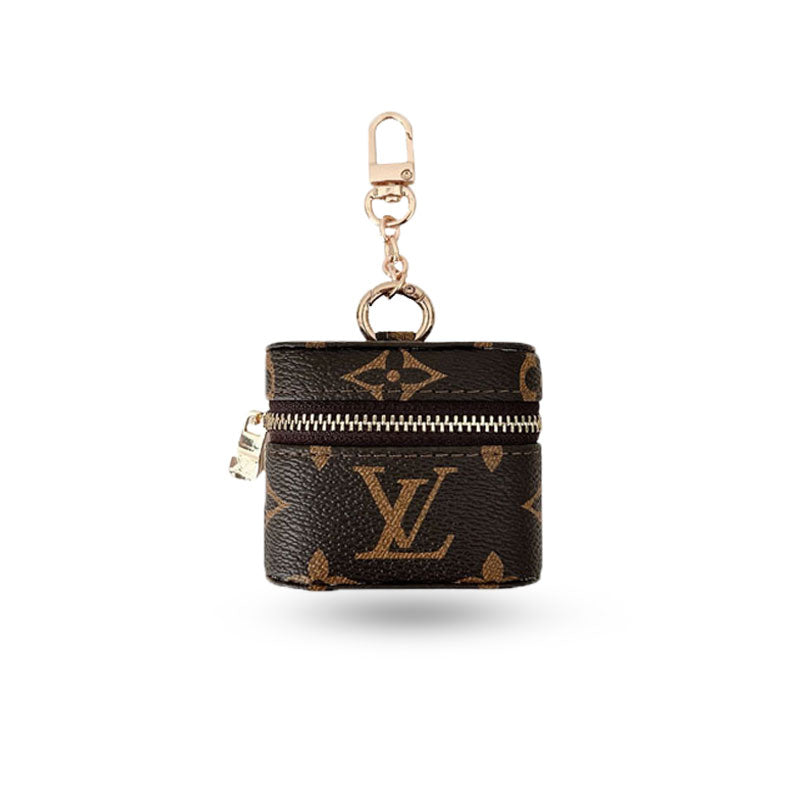 Premium Leather Monogram AirPods Cases