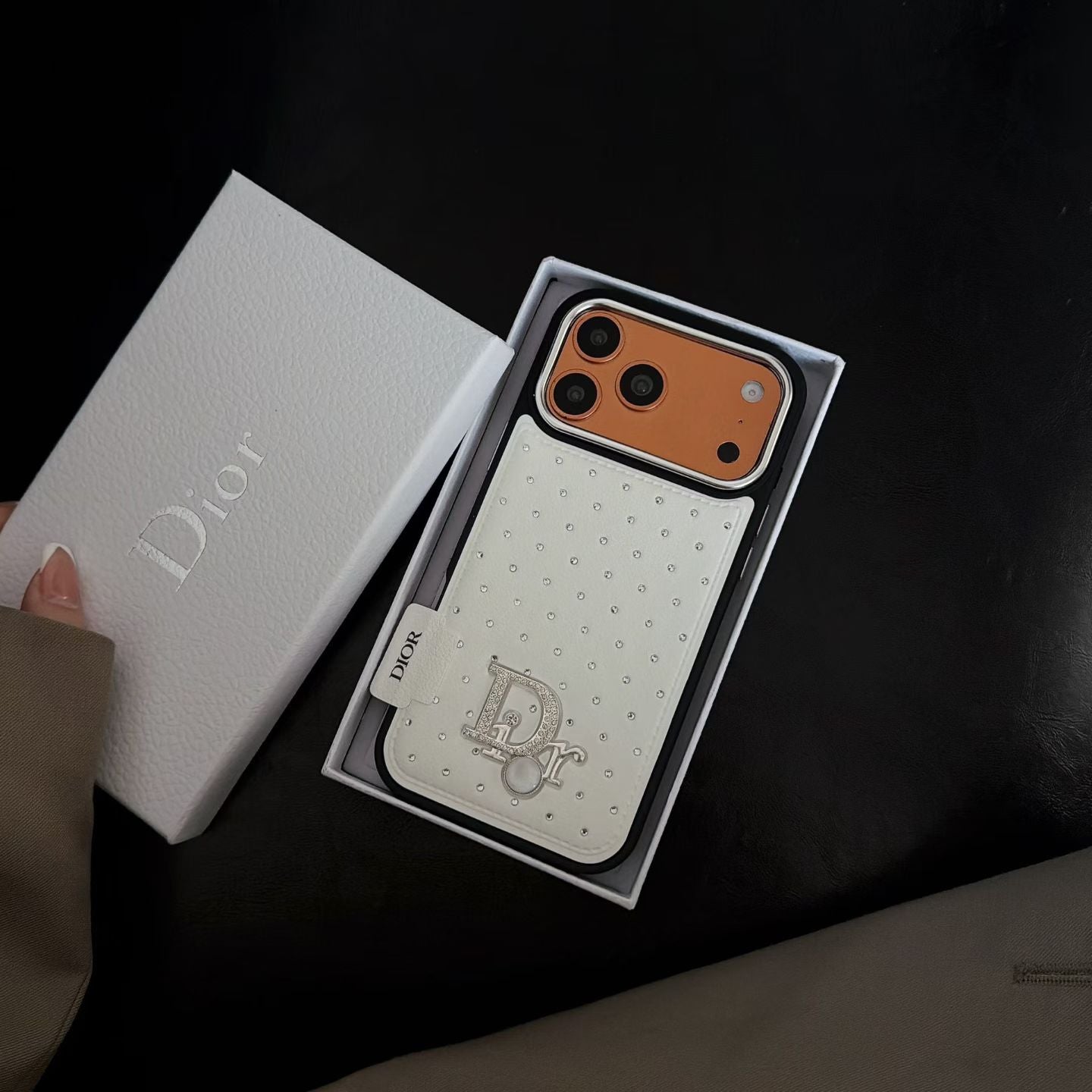 Classic Style Crystal Studded Luxury iPhone Case