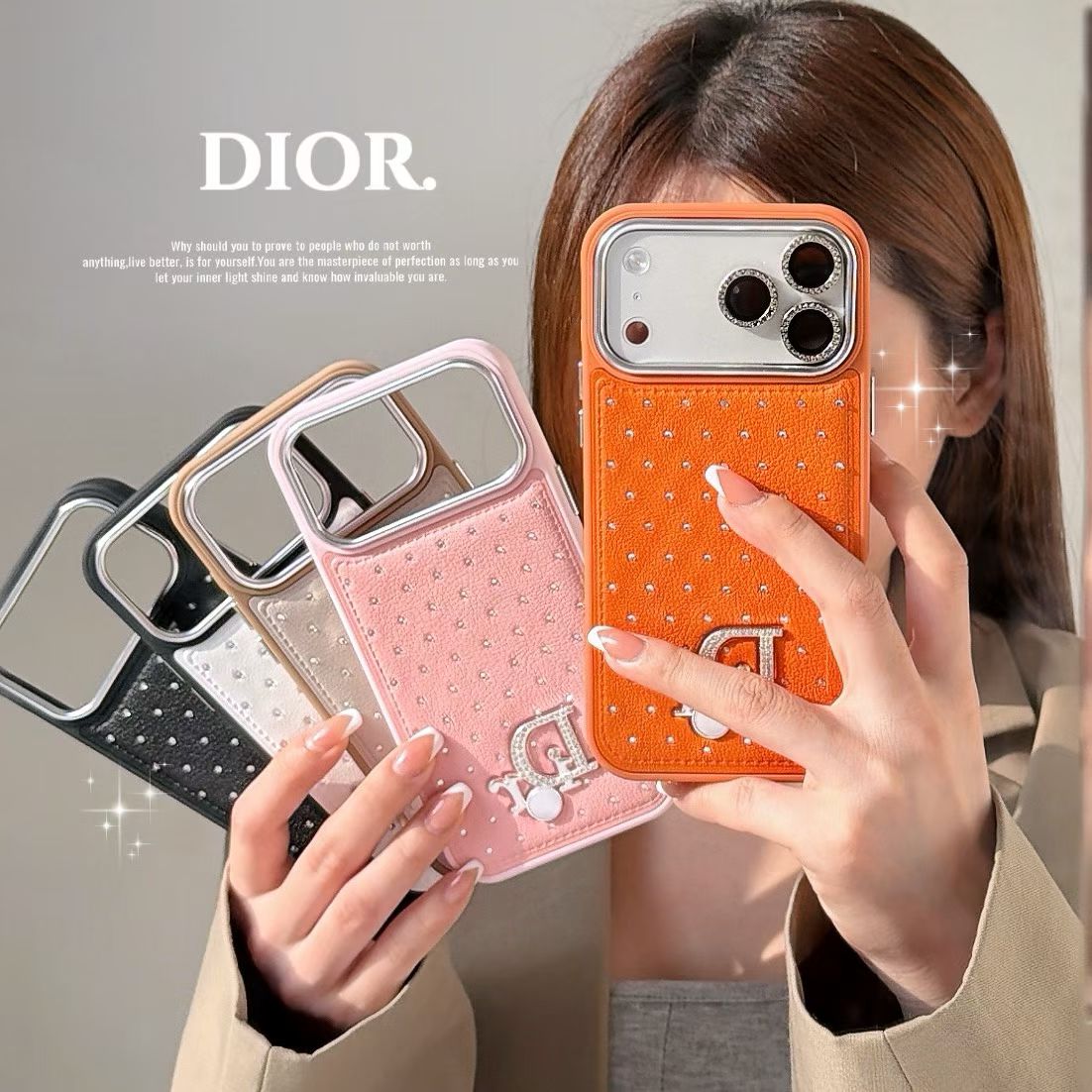 Classic Style Crystal Studded Luxury iPhone Case