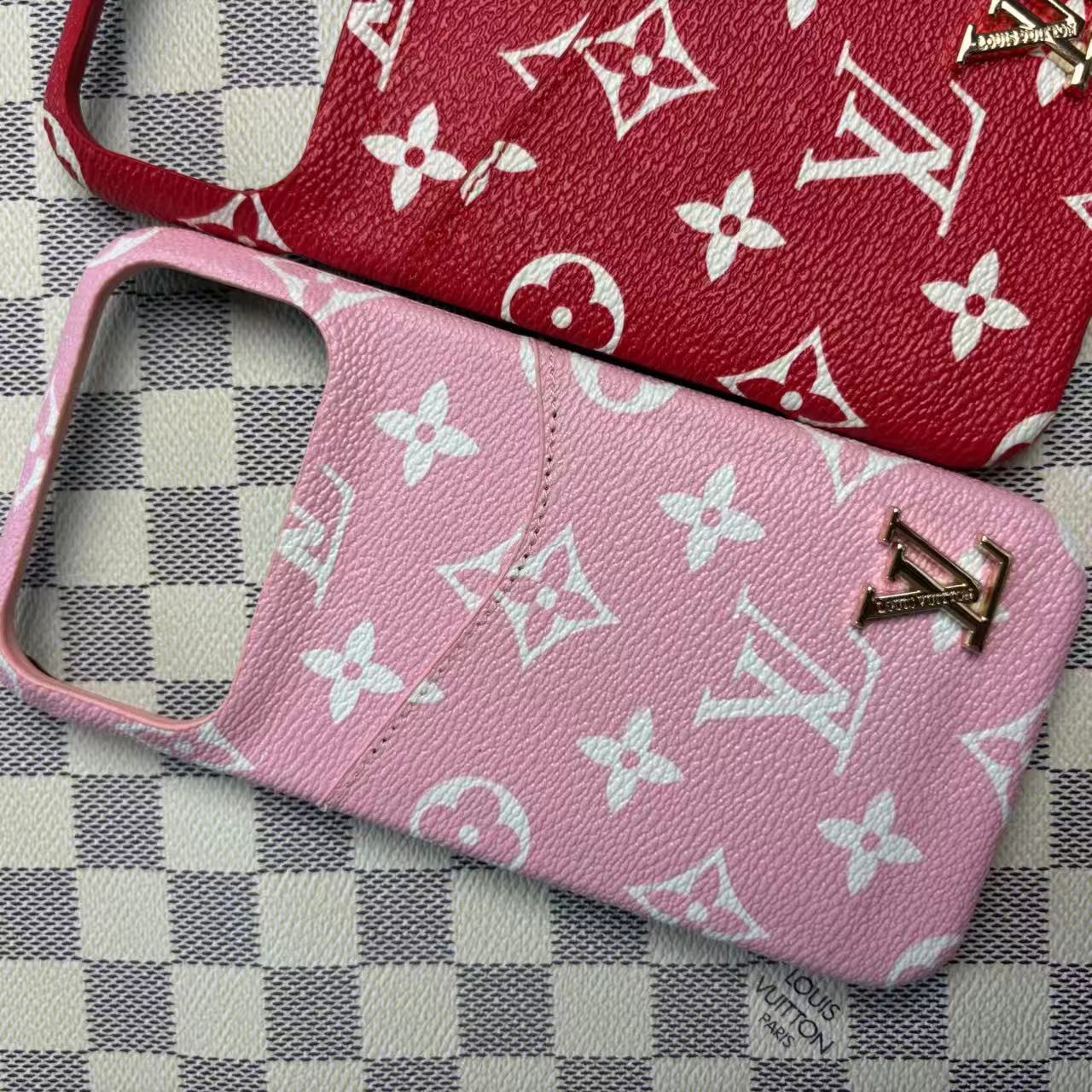 Leather Case with Card Holder For iPhone 12-17 Series