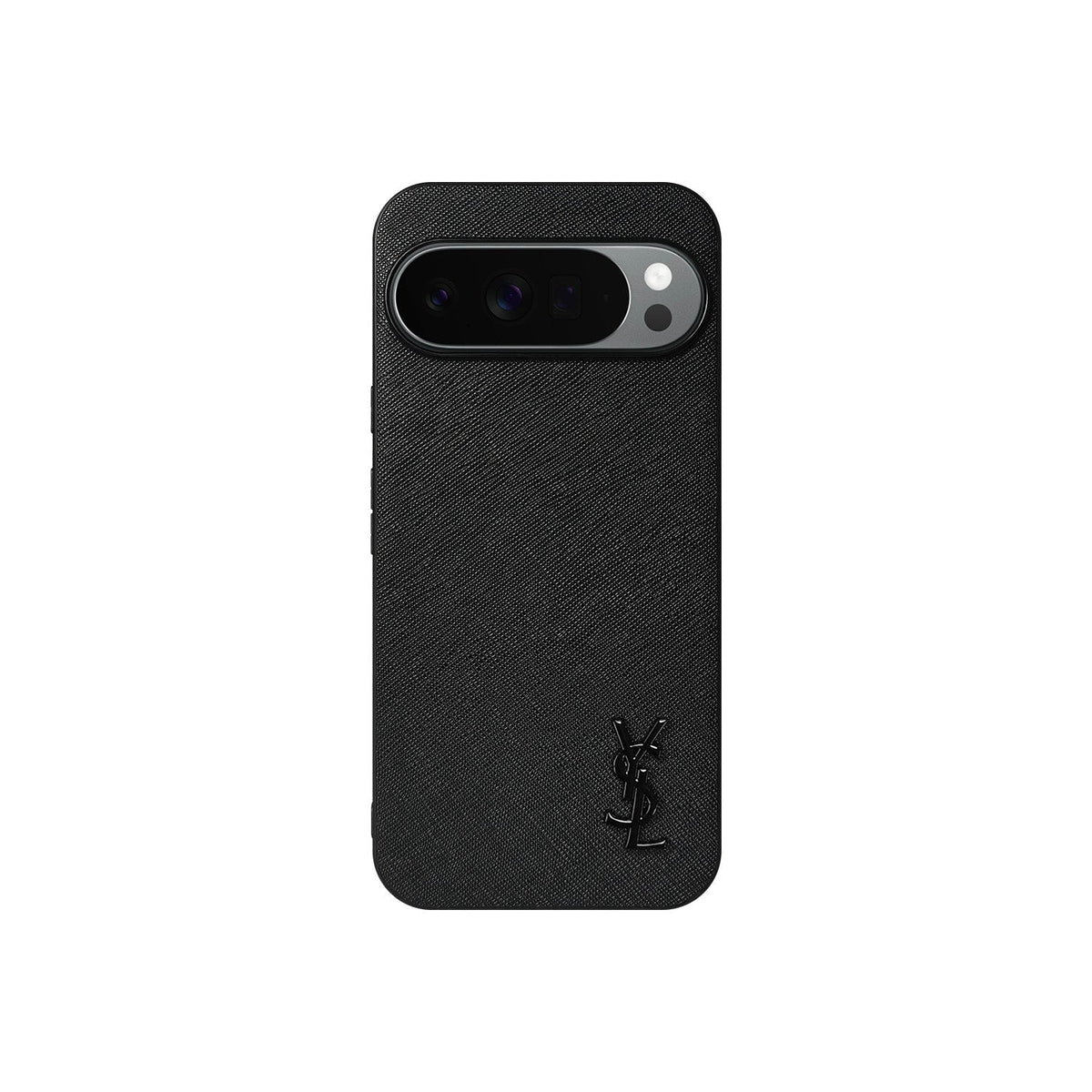 YSL Luxury Leather Case in Classic Black For Google Pixel