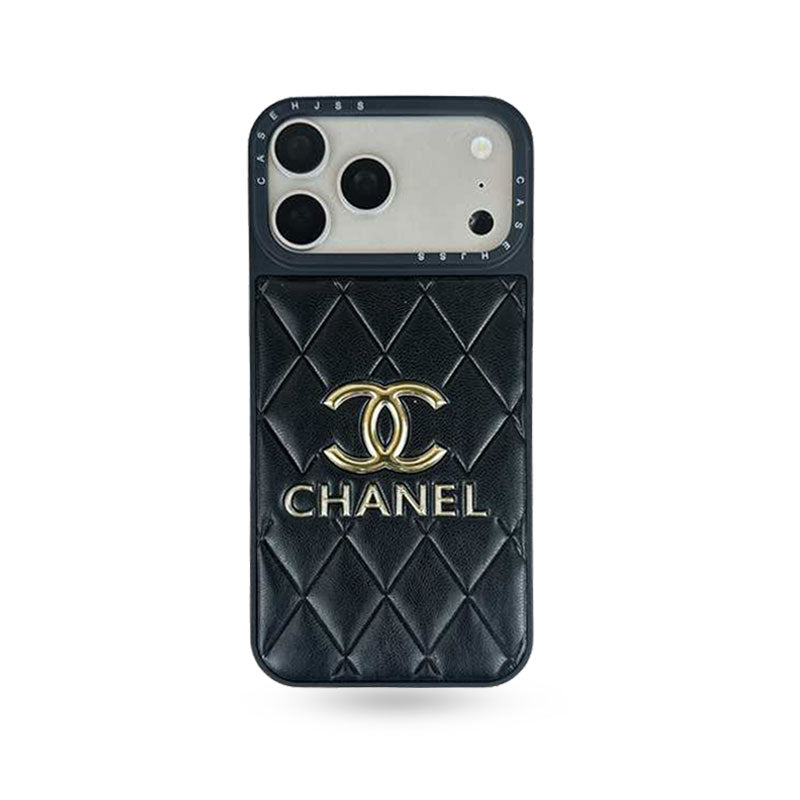 Luxury Leather Chanel Phone Case For iPhone 12-17