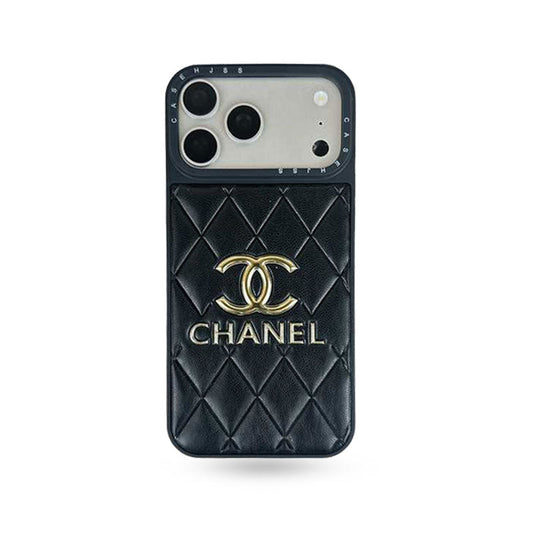 Luxury Leather Chanel Phone Case For iPhone 12-17