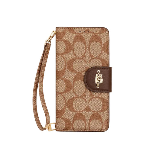 Luxury Wallet Case with Wrist Strap - iPhone 12-18 Pro & Pro Max
