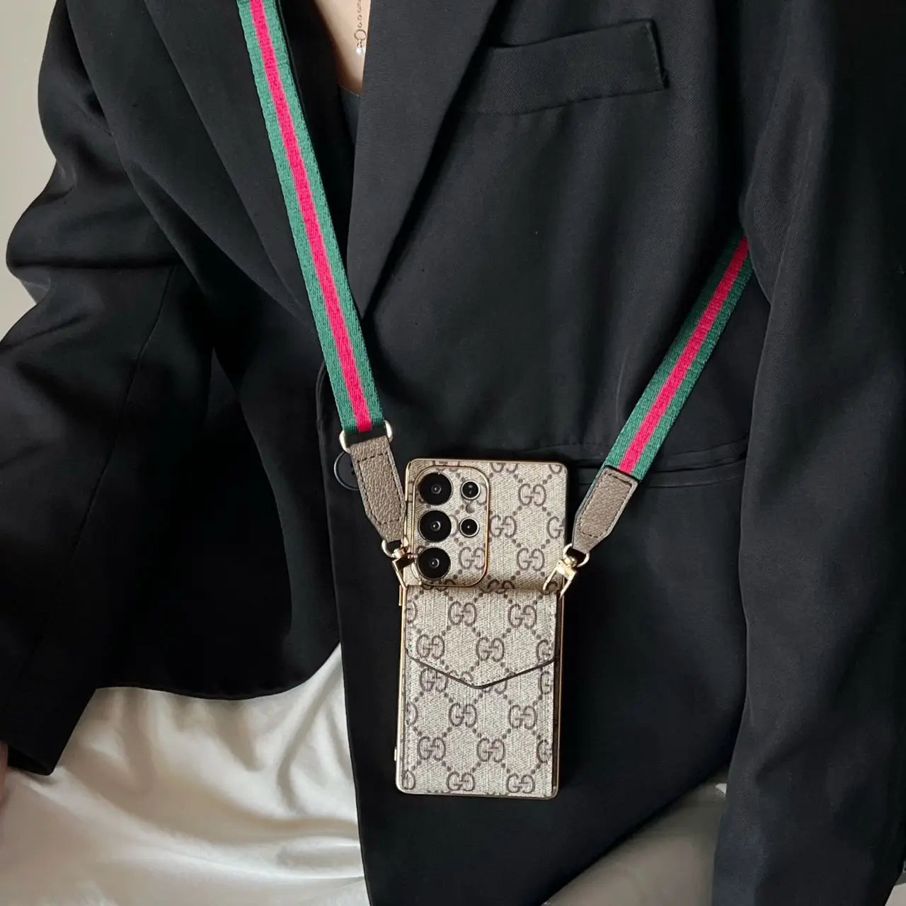 Crossbody LV Phone Case for Samsung Galaxy S22-S26 Series