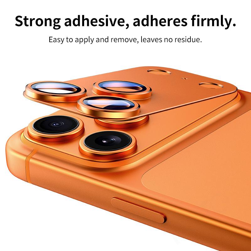 Full Coverage Frosted Metal Lens Protector For iPhone 12-17 Series