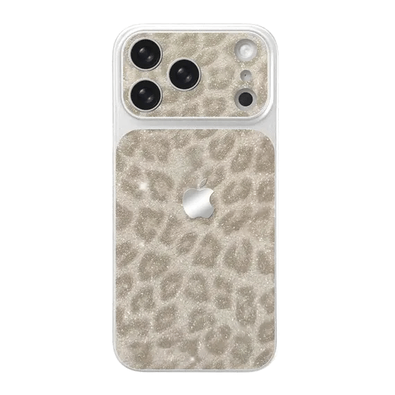 Glitter Leopard Pattern Phone Case For iPhone 17 16 15