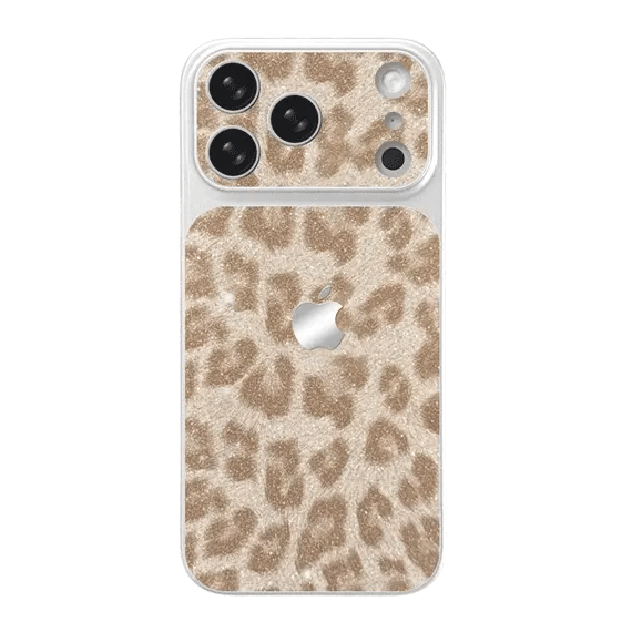 Glitter Leopard Pattern Phone Case For iPhone 17 16 15