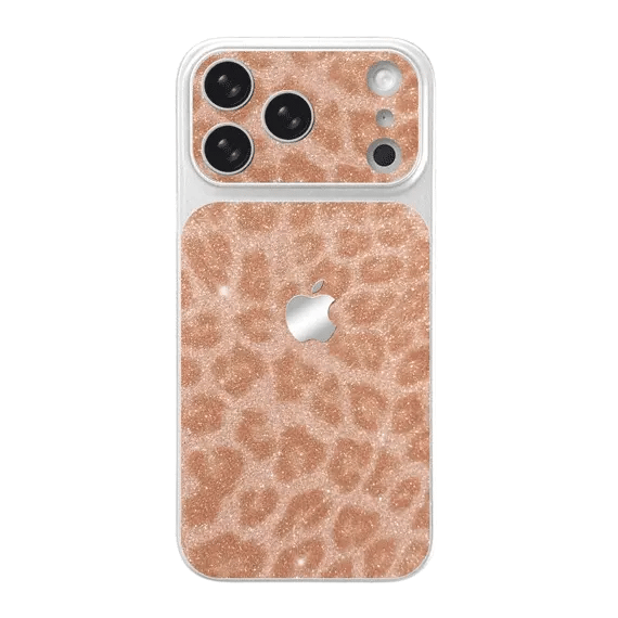 Glitter Leopard Pattern Phone Case For iPhone 17 16 15
