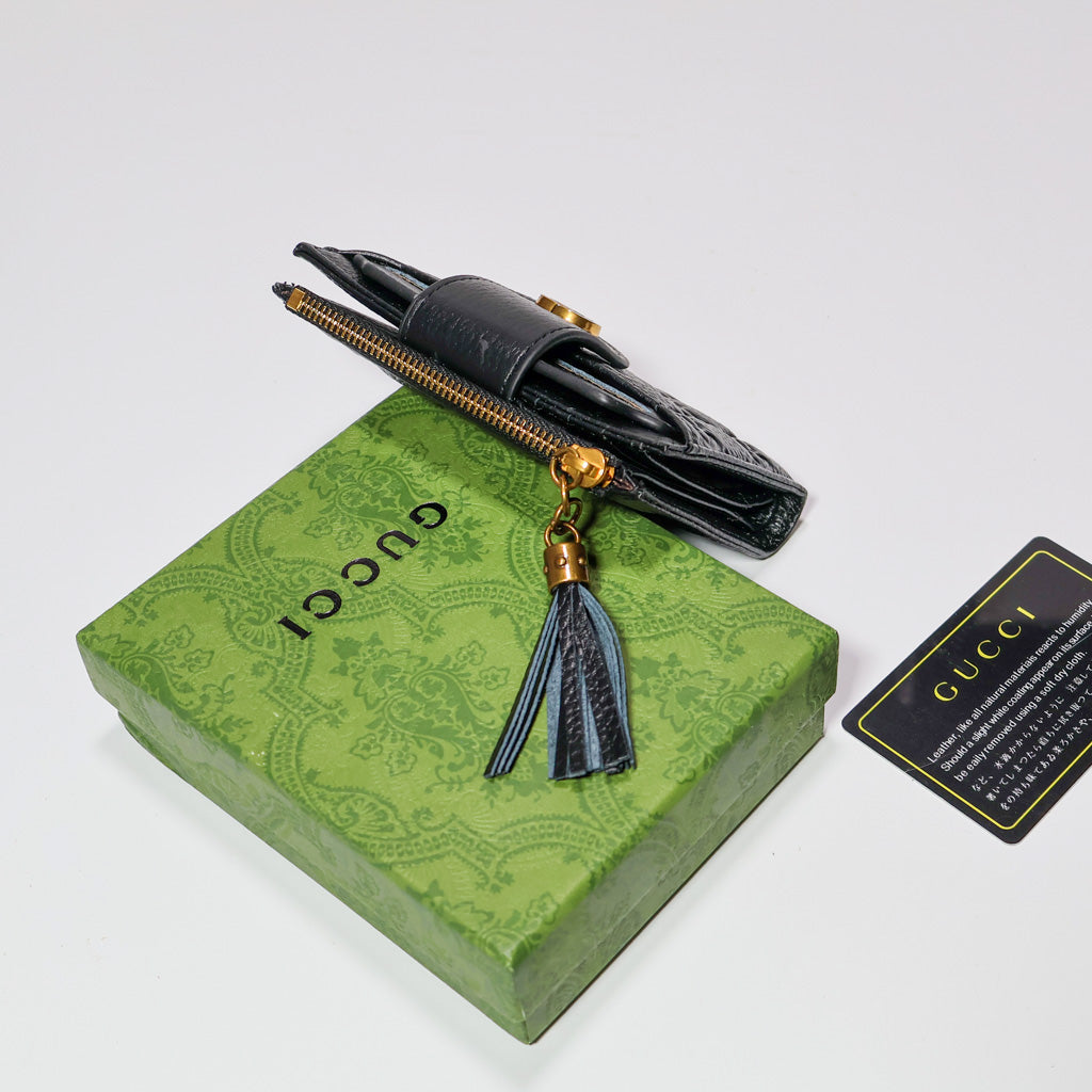 Mens Gucci Wallet Black Genuine Leather