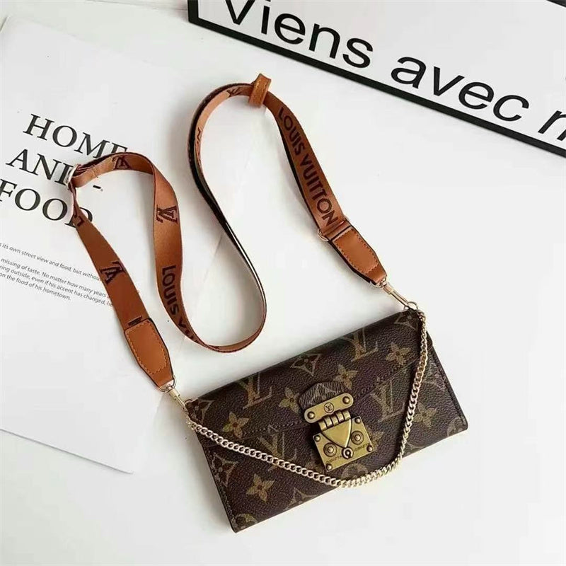 Monogram LV Luxurious Phone Case With Strap theroxymob