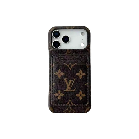 Leather Card Holder Case for iPhone 12-17 Series