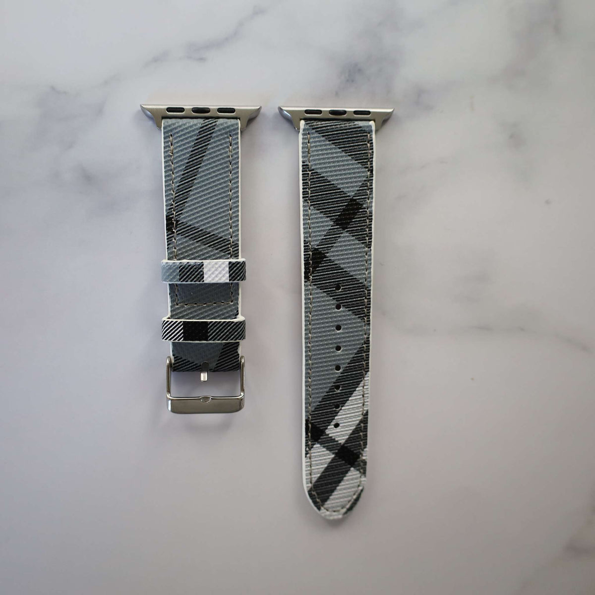 Luxury Watch Band Apple Watches Blue Leather