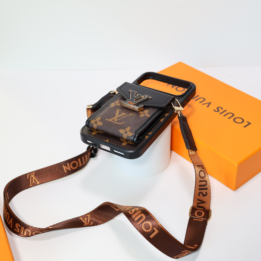LV Crossbody Phone Case For iPhone 12-17 Series