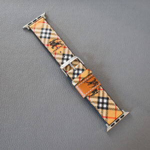 Luxury Burberry Apple Watch Band Criss Cross Design