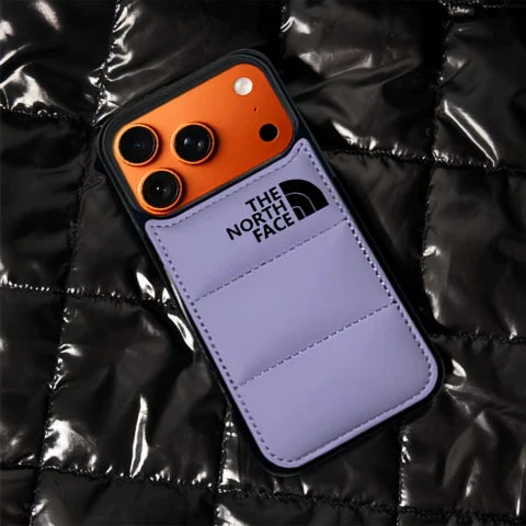 Trendy North Face Puffer Phone Case | iPhone 12-17