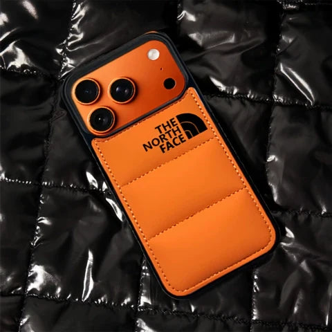 Trendy North Face Puffer Phone Case | iPhone 12-17