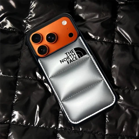Trendy North Face Puffer Phone Case | iPhone 12-17