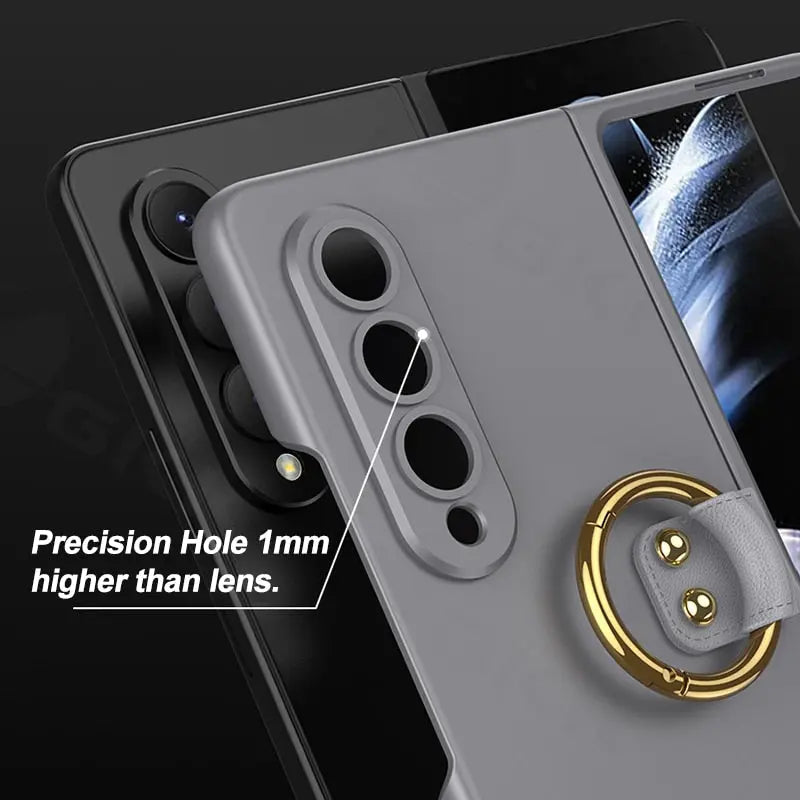Case Ultra-thin Ring Protection Hard Cover For Galaxy Z Fold4 - theroxymob