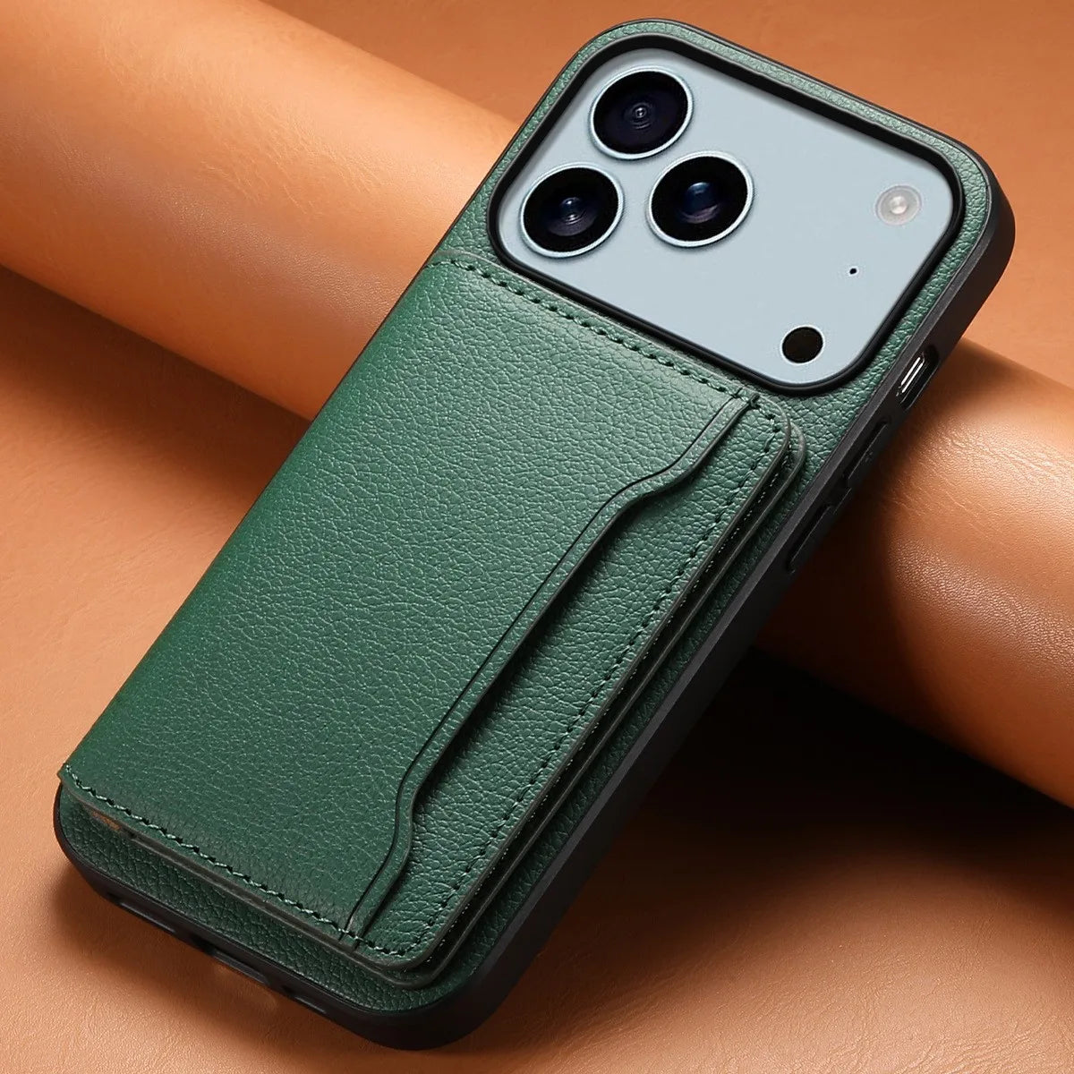 Leather Phone Case Magnetic Card Holder For iPhone 17 / 16 / 15 /14