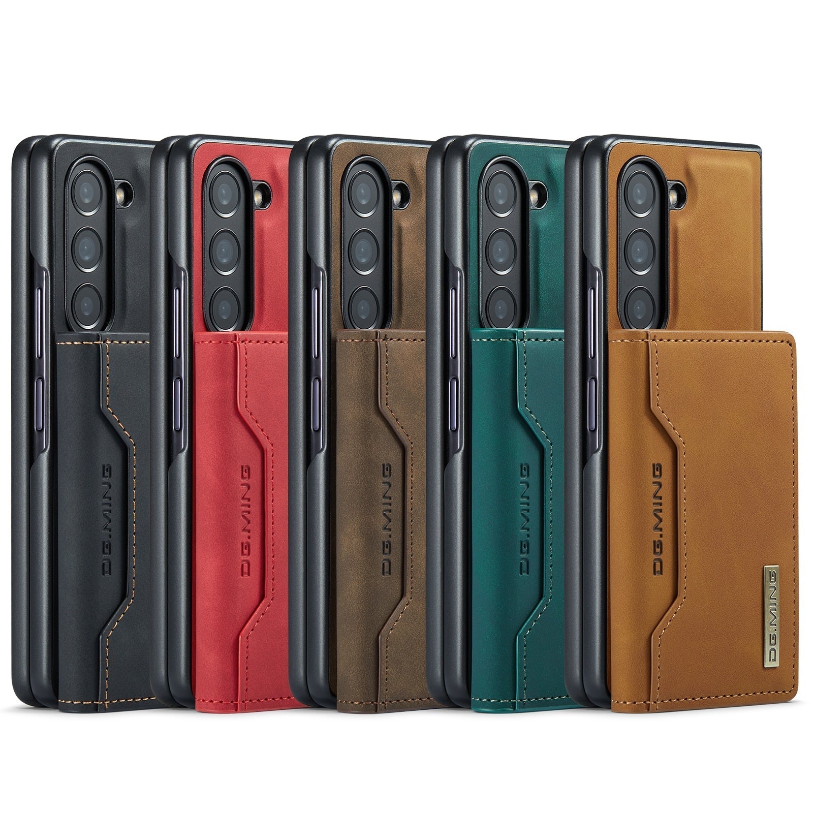 2 in 1 Removable Cards Bag Wallet Leather Case for Samsung Galaxy Z Fold5 Fold4 Magnetic Pocket Purse Stand Cover CaseSpot