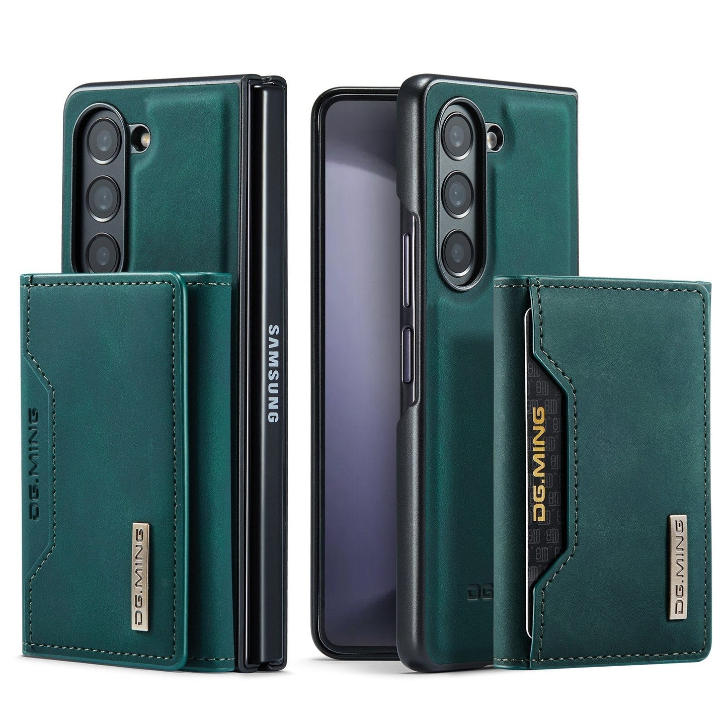 2 in 1 Removable Cards Bag Wallet Leather Case for Samsung Galaxy Z Fold5 Fold4 Magnetic Pocket Purse Stand Cover CaseSpot