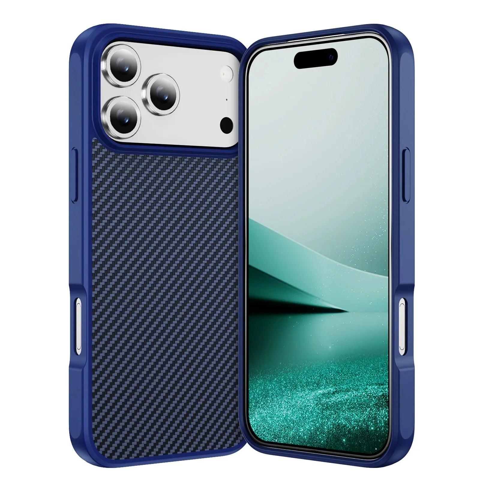 Thin Carbon Fiber Texture Magnetic Hard Case For Magsafe For iPhone 17 /16 /15 /14 THEROXYMOB
